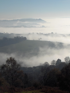 Misty view from Garway Hill